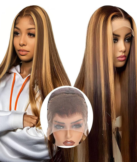 Ombre Highlight 13x4 Straight HD Lace